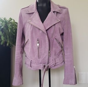 LILAC LEATHER/SUEDE JACKET 💅